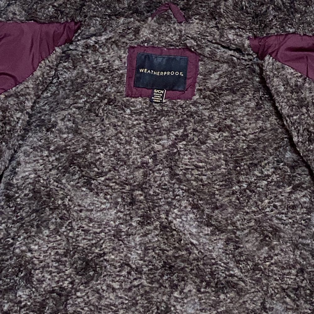 WEATHERPROOF WOMEN'S JACKET VEST SIZE S BURGUNDY AND BROWN - Picture 5 of 13